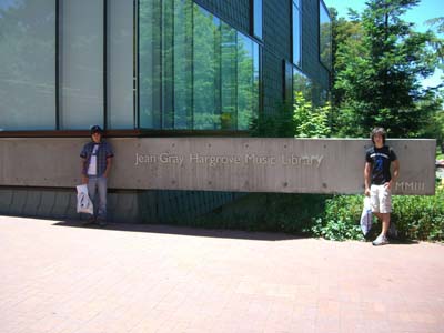 Alec and Ada at the School of Music at UC Berkeley