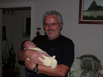 Mauricio with baby Felipe, Tuffy Habib's grandson