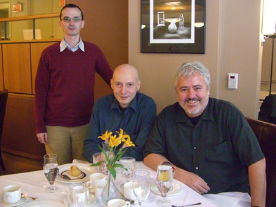 Mauricio with Antoine Deza and  Imre Pólik at McMaster U. in Canada