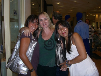 Lucia with Cristina Inada and Dominique in Rio in March