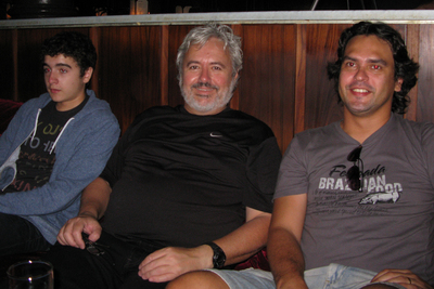 Alec with Mauricio and Ricardo at Joe's Pub in NYC