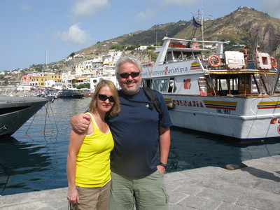 Lucia and Mauricio in Ischia in September