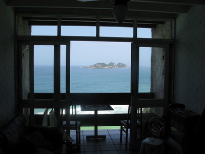 View from Facó's apartment in Joatinga, Rio de Janeiro