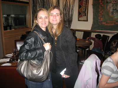 Lucia with Nicole at Republica Argentina restaurant in NYC in October
