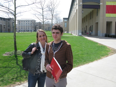 Alec and Lucia at CMU