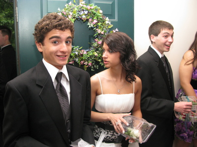 Alec in pre-prom party with date