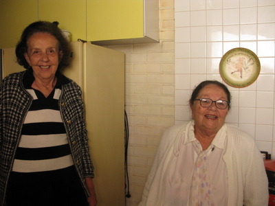Mauricio's mom, Renalva, and aunt, Rubinete, in Itaipava