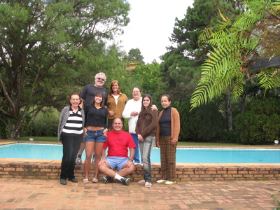 Mauricio with friends and family in Itaipava in May