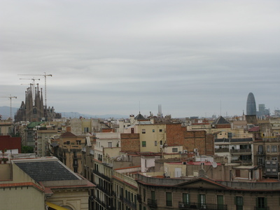 Sagrada Familia seen from La Pedrera
