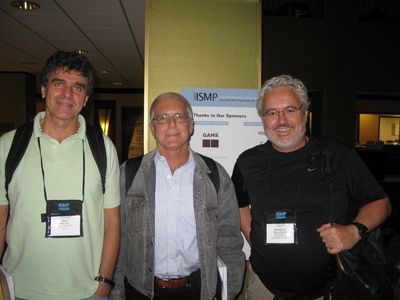 Mauricio with Abilio Lucena and João Lauro Facó at ISMP 2009 in Chicago