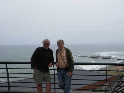 Mauricio with José Luis González Velarde in Lima, Peru