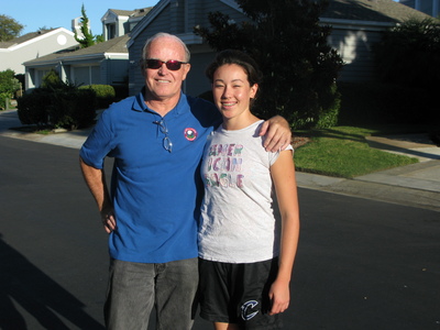 Brian McIntee with daugther Shannon in Carlsbad, California