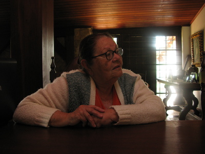 Mauricio's mother, Renalva, in Itaipava