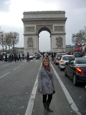 Sasha at Champs Elysee in Paris