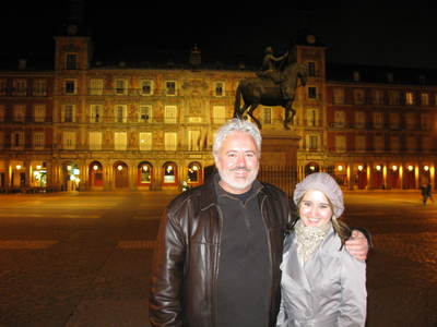 Sasha with Mauricio in Madrid