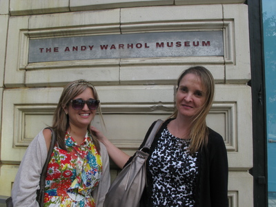 Sasha and Lucia at Andy Warhall Museum in Pittsburgh