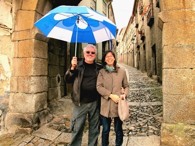 Mauricio with Ana Viana in Lamego, Portugal
