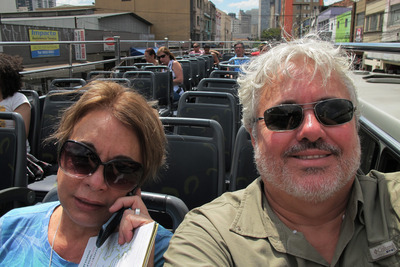 Mauricio and Vilma touring Curitiba