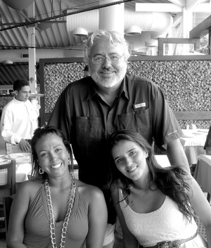 Maurico with nieces Dominique and Alexia in Rio in February