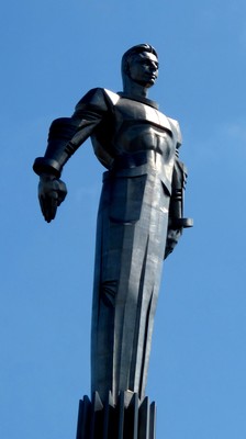 Statue of Yuri Gagarin in Moscow