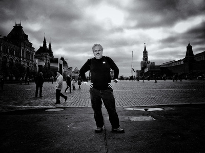 Mauricio at Red Square in Moscow in May