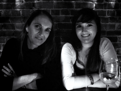 Sasha and Lucia dining in Brooklyn