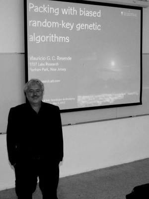 Mauricio giving a talk at Monterrey Tech