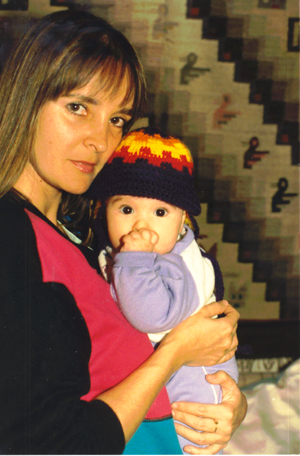 Sasha with Lucia in 1988