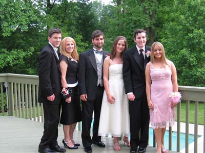 Sasha with friends before Senior Prom in May.
