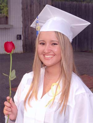 Sasha at HS graduation in June.