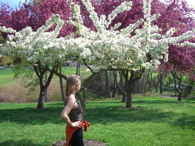 Lucia in springtime at Holmdel Park