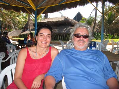 Mauricio with Luciana Buriol at Beach Park in Fortaleza, Brazil