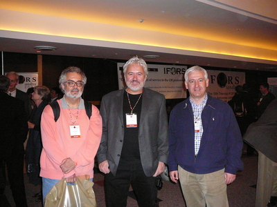 Mauricio with Celso Riberio and José Gonçalves at IFORS 2008