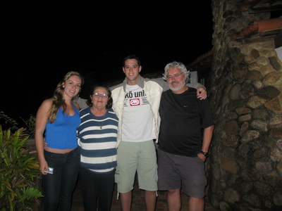 Mauricio with Renalva, nephew Thomas and girlfriend Viviane in Itaiapava