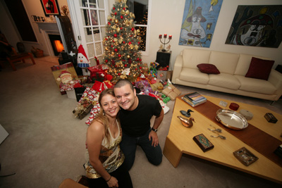 Paulinho and Fernanda on Christmas eve