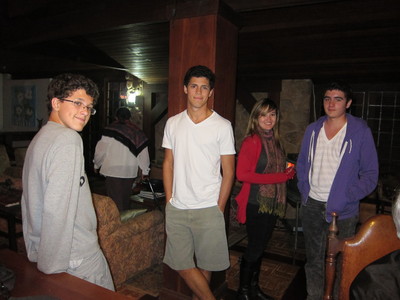 Alec and Sasha with Nick and Bernardo in Itaipava