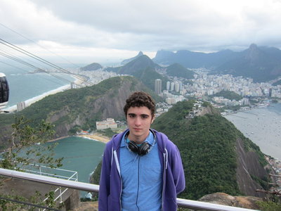 Alec at Sugarloaf Mountain in Rio in June