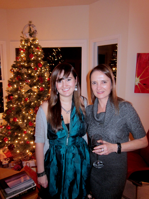 Lucia and Sasha on Christmas eve