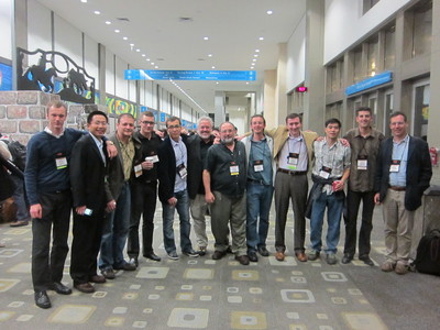 Mauricio with friends at Annual INFORMS Conference in Austin