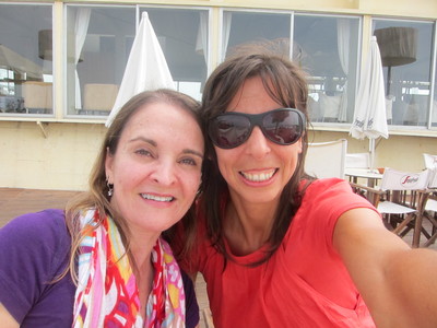 Lucia with Ana Viana in Porto, Portugal