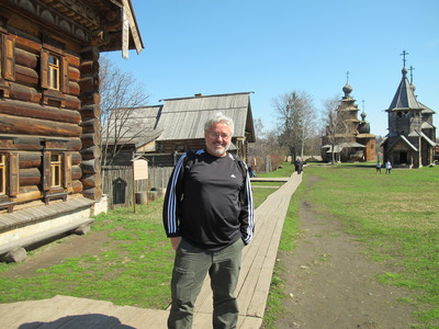 Mauricio at Museum of Wooden Architecture in Suzdal, Russia