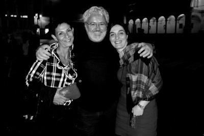 Mauricio with Paola and Luciana in Udine, Italy