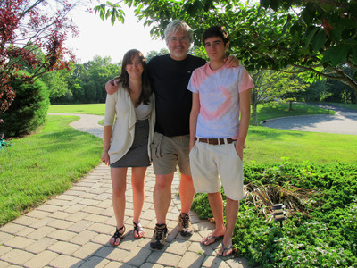 Mauricio with Sasha and Alec on Father's Day