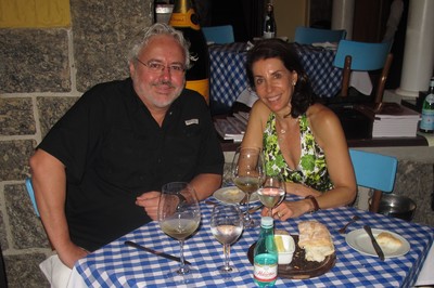 Mauricio dining with Patricia Antunes in Rio in February