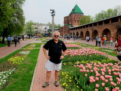 Mauricio at Kremlin in Nizhny Novgorod in May
