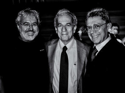 Mauricio with Nelson Maculan and Silvano Martello at Nelson's 70th birthday celebration in Rio in September
