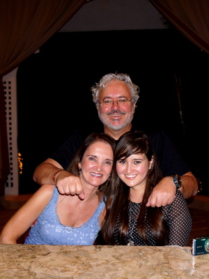 Mauricio and Lucia with Sasha in Punta Cana in December