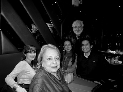 Mauricio and Sasha with Vilma, Luciana, and Luis at Blue Note in NYC in January
