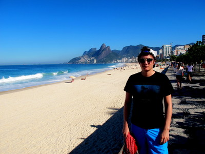 Alec in Ipanema Beach