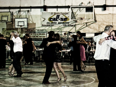 Lucia dancing tango in BA